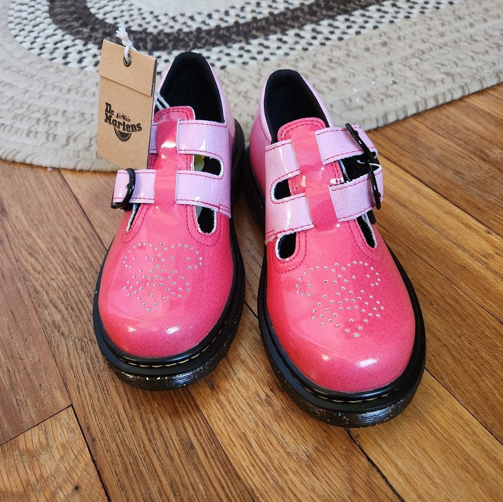 Dr. Martens 31600 Pink Mary Jane Shoes